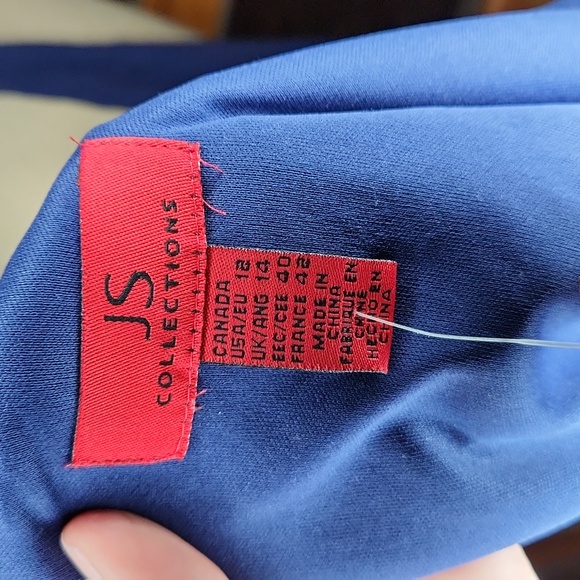 JS collections navy beaded dress NWT - Picture 6 of 6